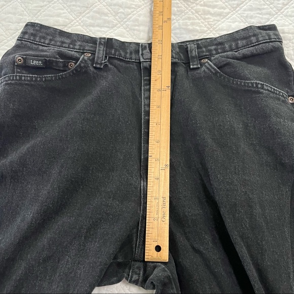 Vintage Lee Original black wash denim mom jeans 16 - Picture 6 of 9